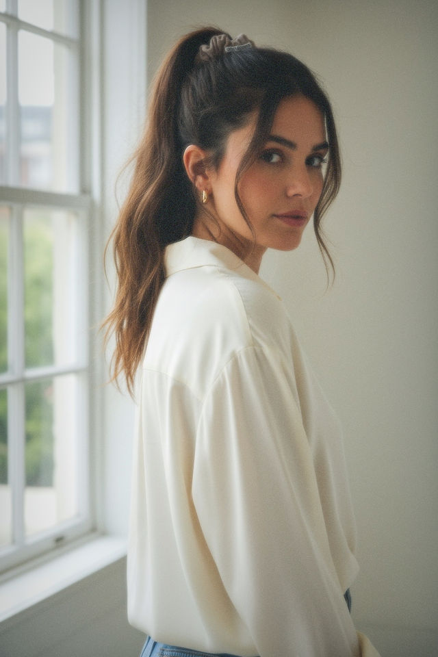 Cotswolds Wool Chestnut Scrunchie - Thin