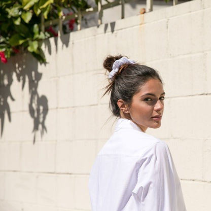 Active+ White Scrunchie - Classic