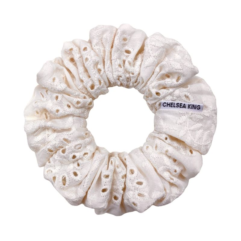 Florencia Floral Eyelet Scrunchie - Classic