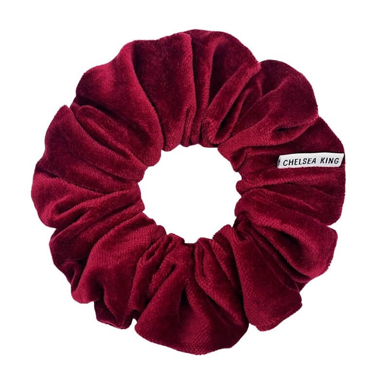 Natural Velvet Scarlet Scrunchie - Classic