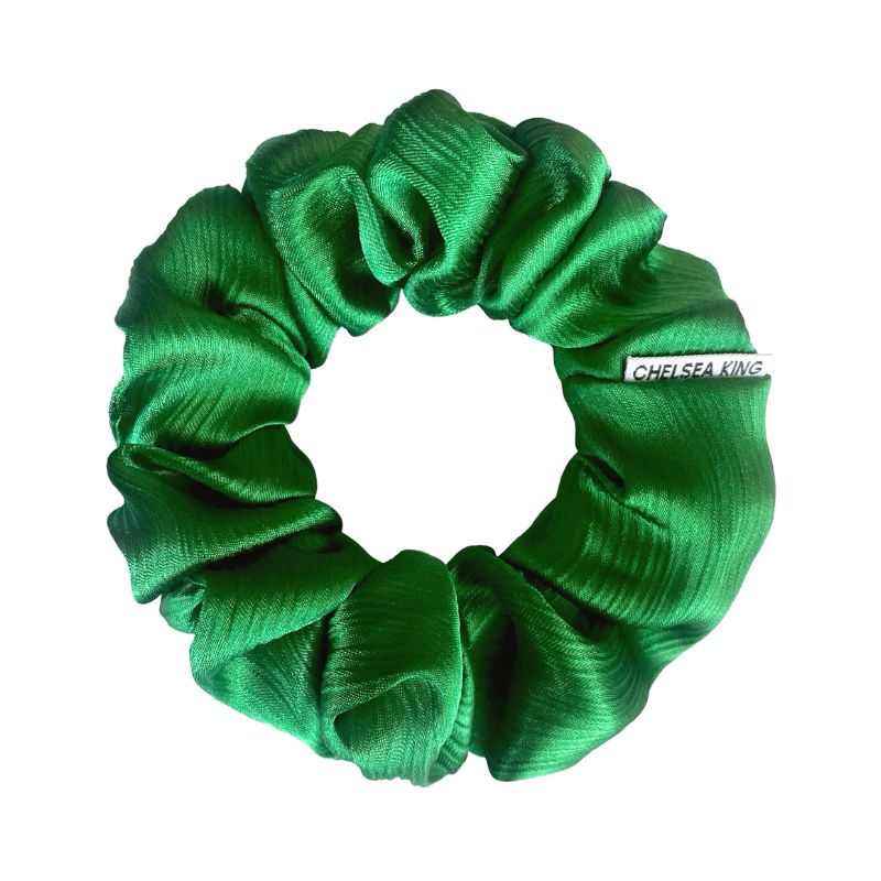 Palm Royale Green Scrunchie - Classic