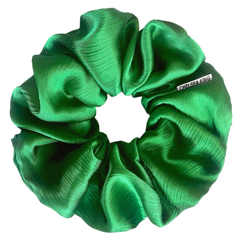 Palm Royale Green Scrunchie - Oversized