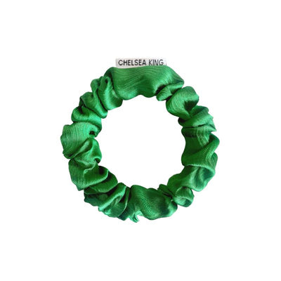 Palm Royale Green Scrunchie - Thin