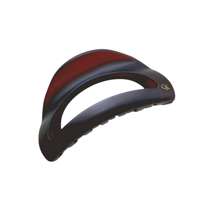 French L’Arc Cutout Claw Velvet Amber