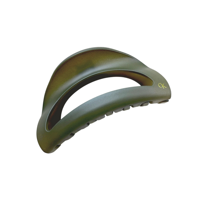 French L’Arc Cutout Claw Olive Green