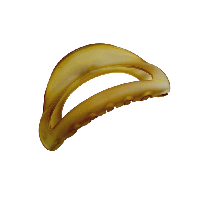 French L’Arc Cutout Claw Champagne Amber