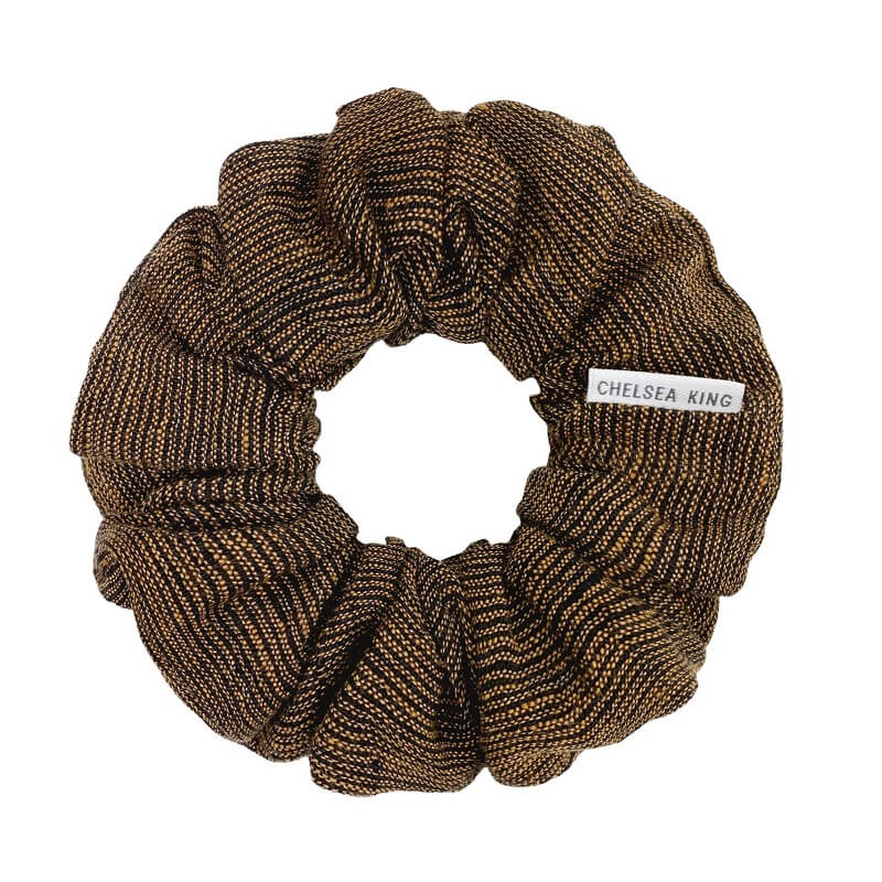 Charlotte Ribbed Linen Scrunchie - Classic