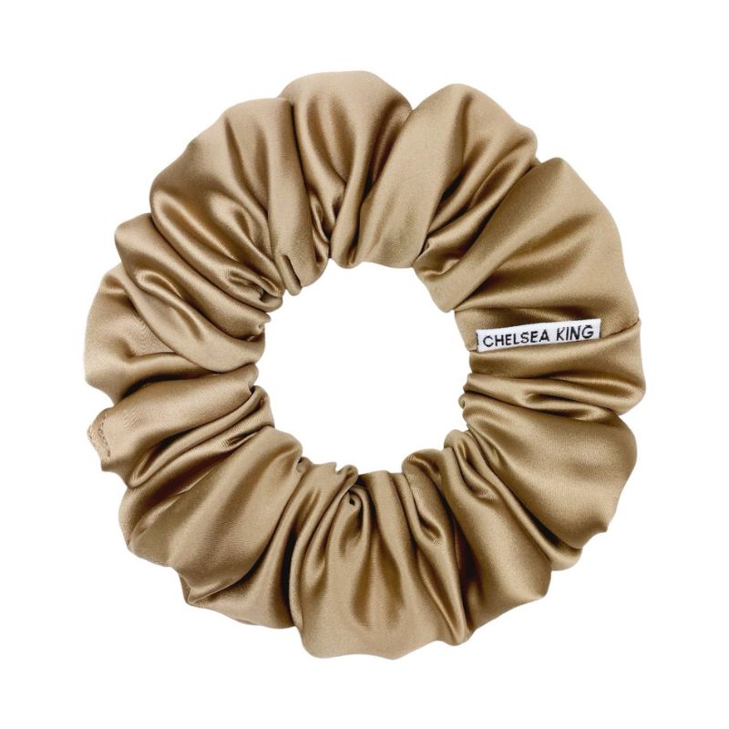 Brass Satin Scrunchie - Classic