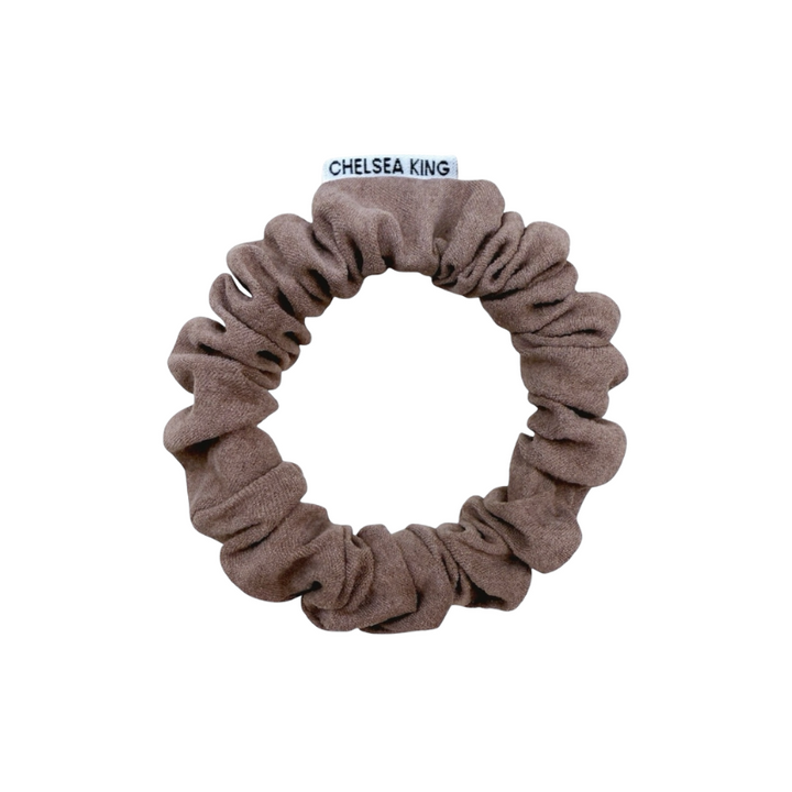 Cotswolds Suede Fawn Scrunchie - Thin
