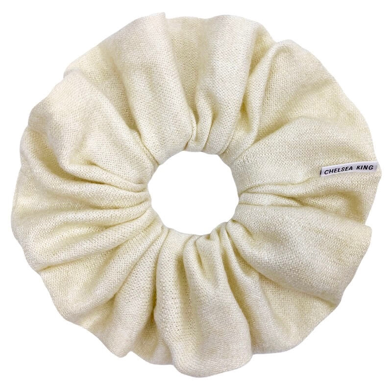 Cashmere Cream Scrunchie - Oversized