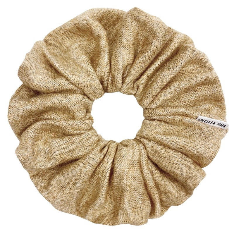 Cashmere Tan Scrunchie - Oversized