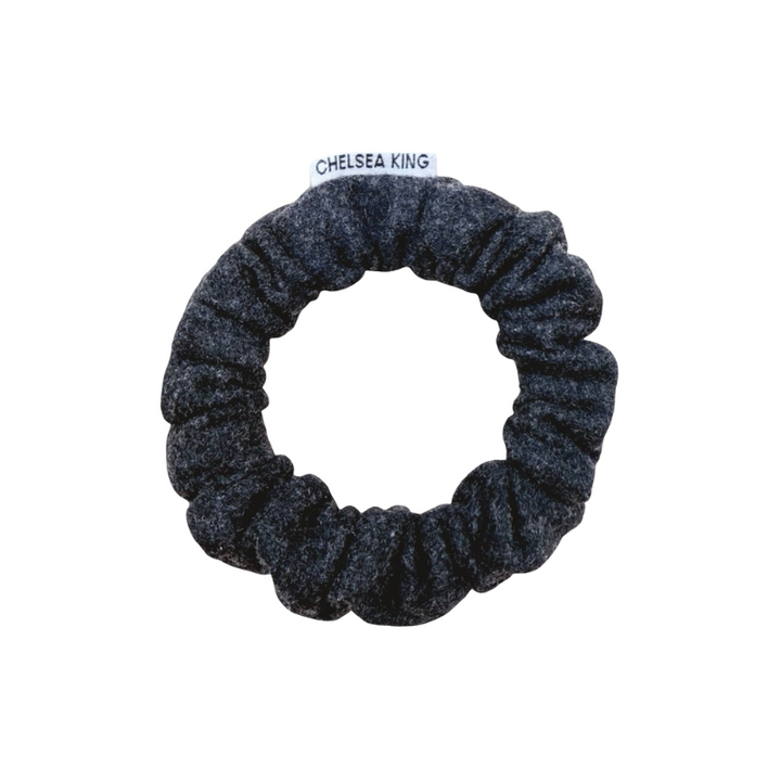 Cotswolds Wool Charcoal Scrunchie - Thin