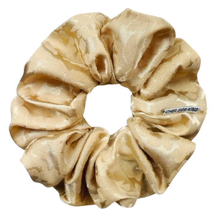 Cotswolds Floral Jacquard Meadow Scrunchie - Oversized