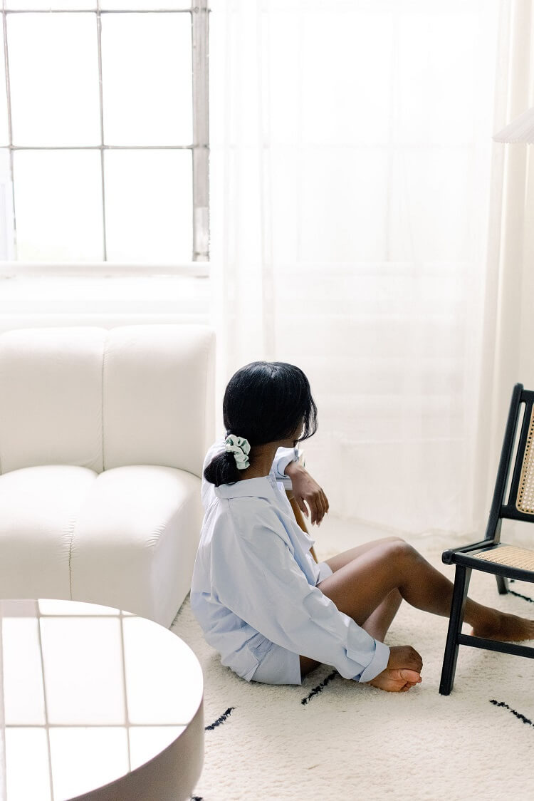 Satin Sleep Mint Scrunchie - Classic