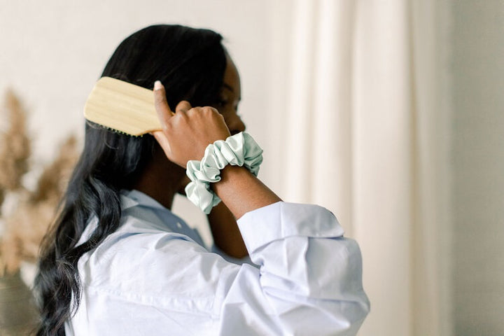 Satin Sleep Mint Scrunchie - Classic