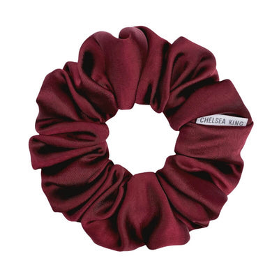 Adorn Sleep Satin Wine Scrunchie - Classic