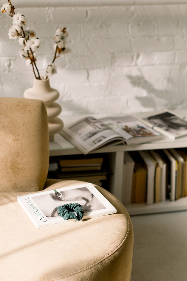 Luxe Emerald Scrunchie - Classic