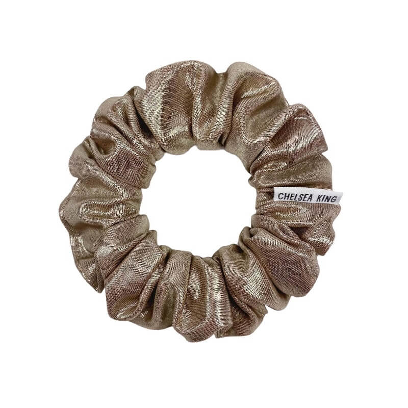 Gold Champagne Scrunchie - Petite