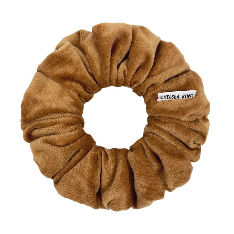 Natural Velvet Teddy Scrunchie - Classic