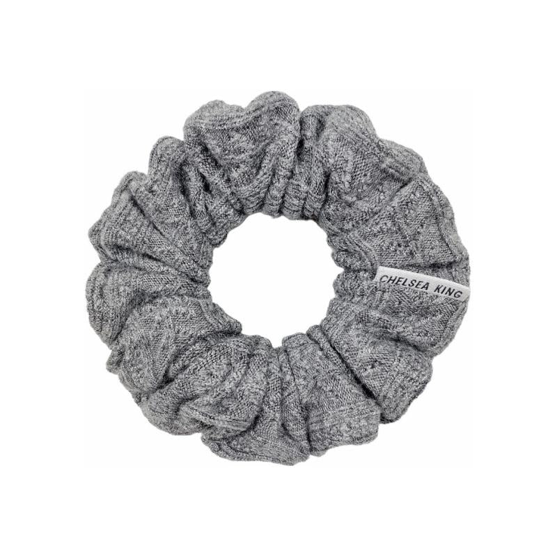 Nordic Knit Grey Scrunchie - Petite