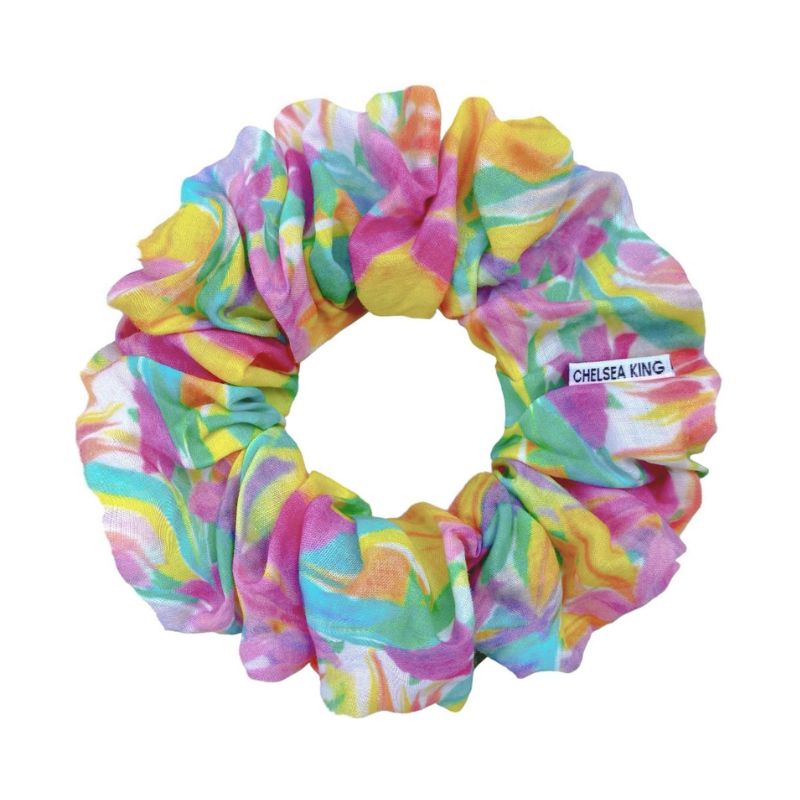 Palm Royale Floral Scrunchie - Classic