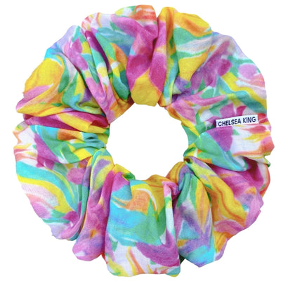 Palm Royale Floral Scrunchie - Oversized