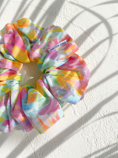 Palm Royale Floral Scrunchie - Oversized