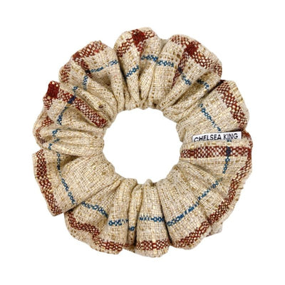 Silk Tweed Scrunchie - Classic