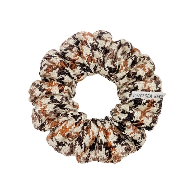 Park Ave. Soho Silk Tweed Scrunchie - Petite