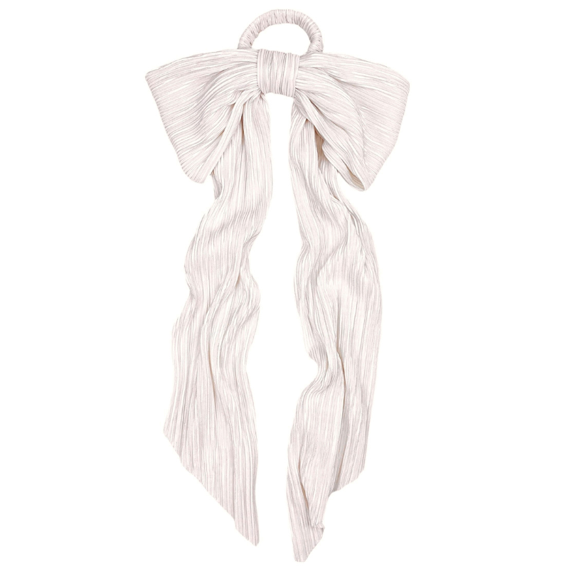 Plissé Ivory Bow