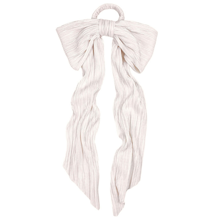 Plissé Ivory Bow