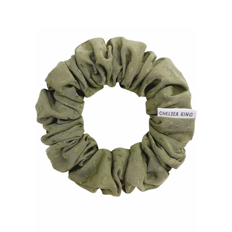 Poppy Olive Scrunchie - Petite