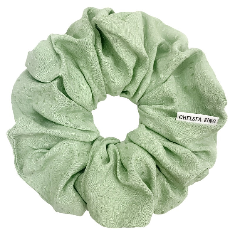 Poppy Soft Sage Scrunchie - Oversized