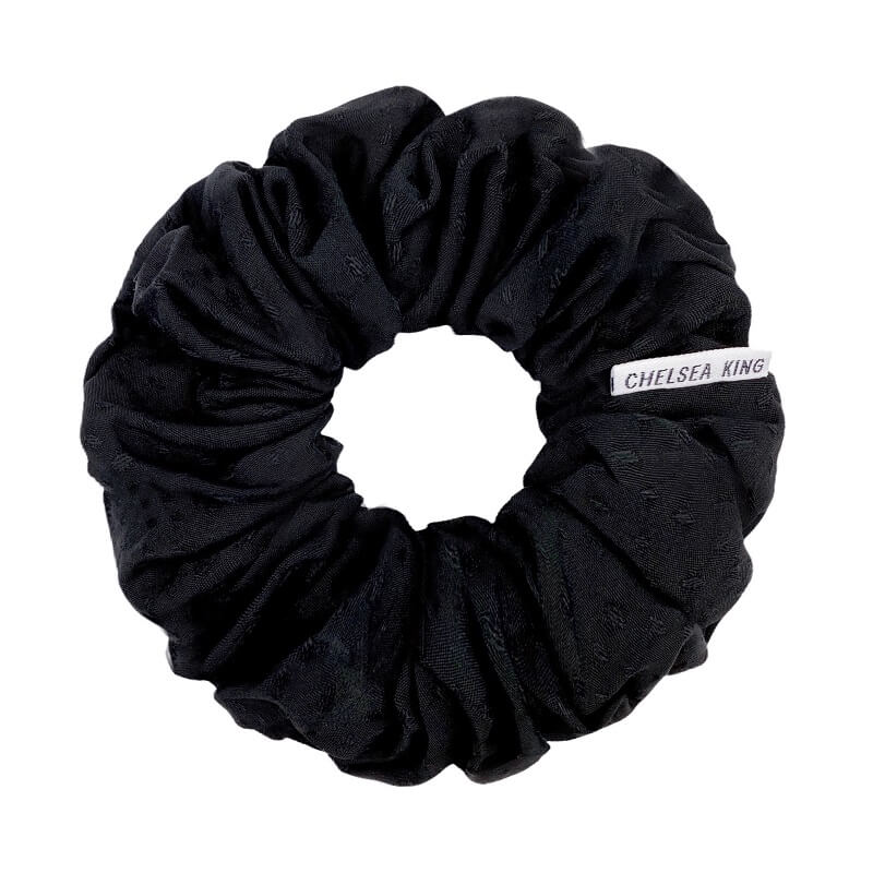 Poppy Black Scrunchie - Classic