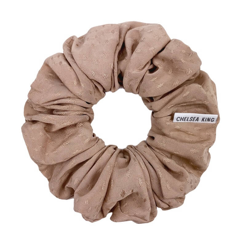 Poppy Nude Blush Scrunchie - Classic