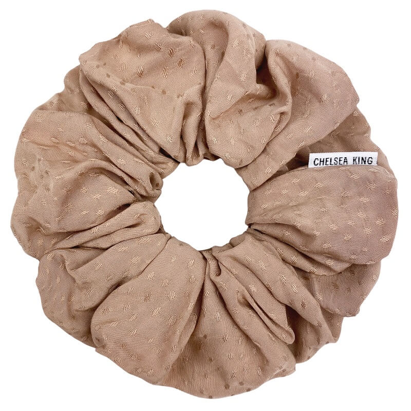 Poppy Nude Blush Scrunchie - Oversized