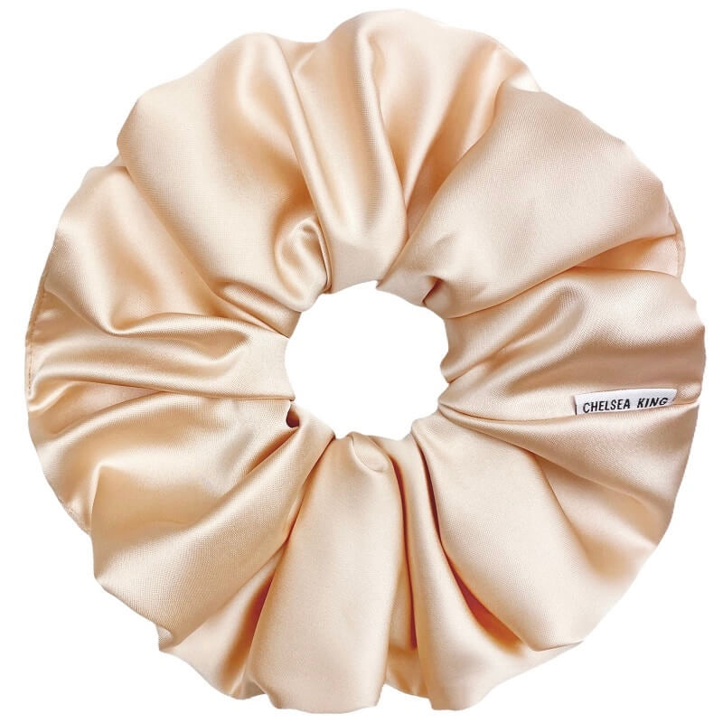 Satin Sleep Champagne Scrunchie - Oversized