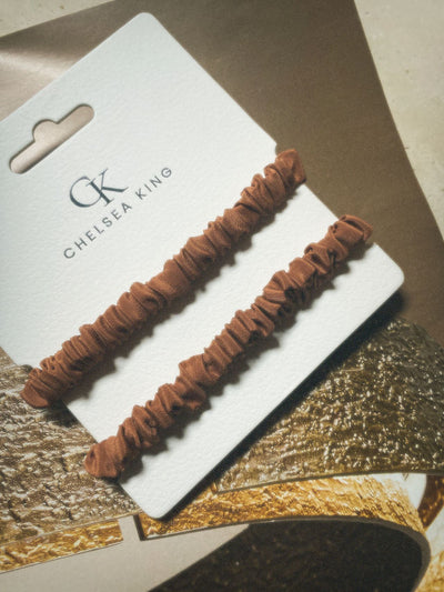 CK Hair Ties | Silk Tan - 2 pk.