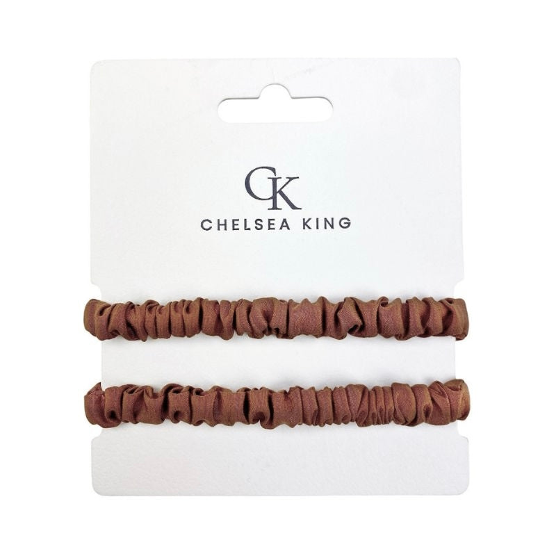 CK Hair Ties | Silk Tan - 2 pk.