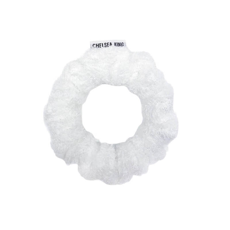 Spa Bamboo Terry White Scrunchie - Thin