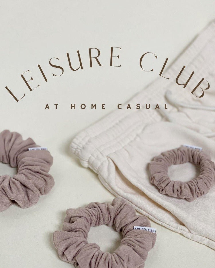 Leisure Club Fawn Scrunchie - Thin - Chelsea King Inc.