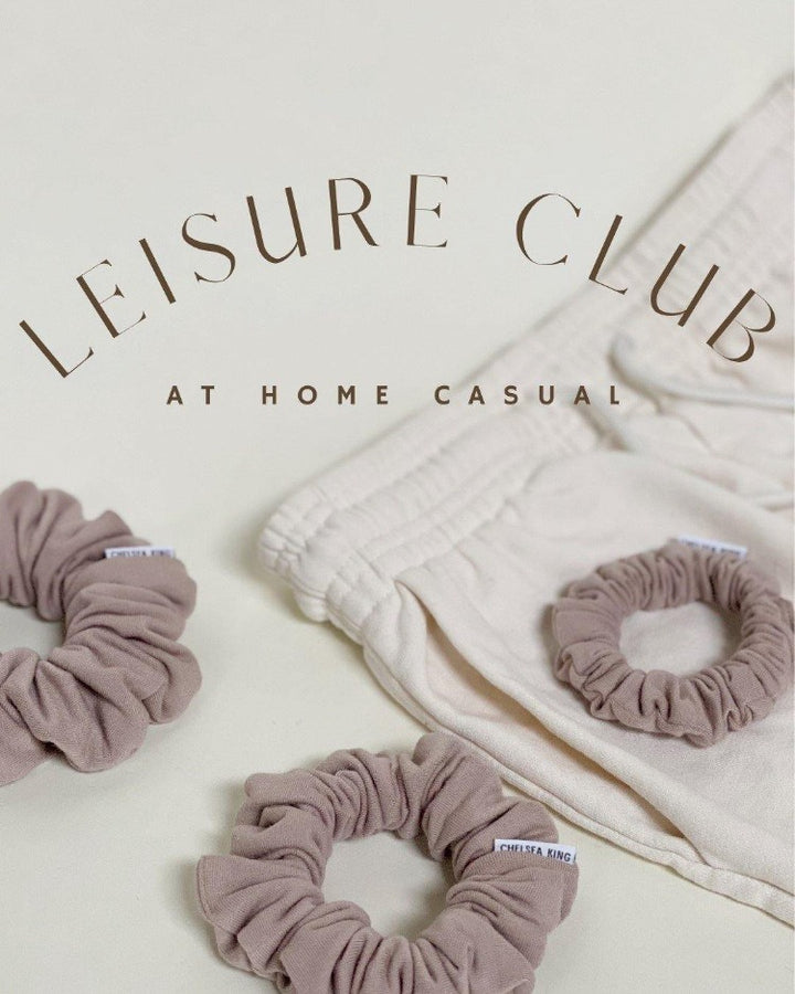 Leisure Club Fawn Scrunchie - Thin - Chelsea King Inc.