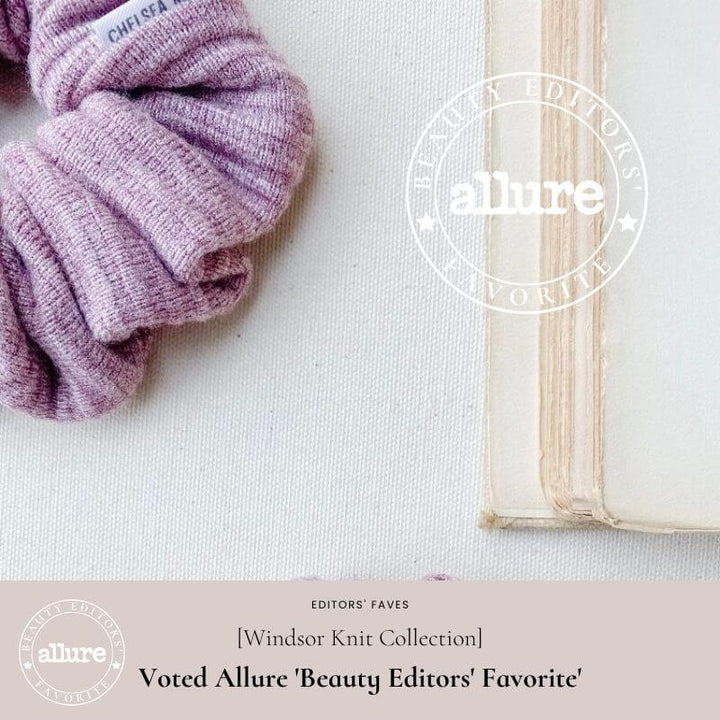 Windsor Knit Rose Scrunchie - Classic