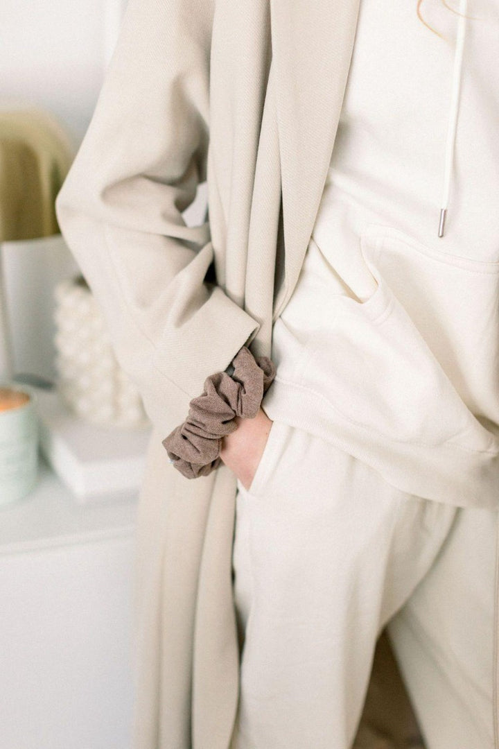 Leisure Club Heather Brown Scrunchie - Classic - Chelsea King Inc.