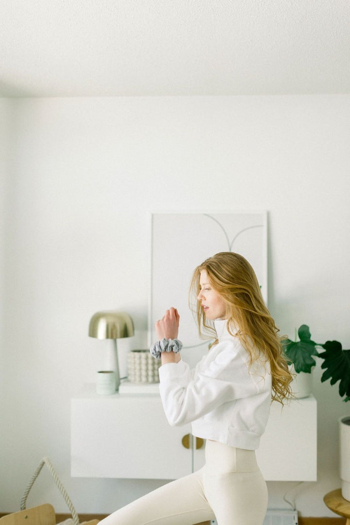 Leisure Club Heather Grey Scrunchie - Classic