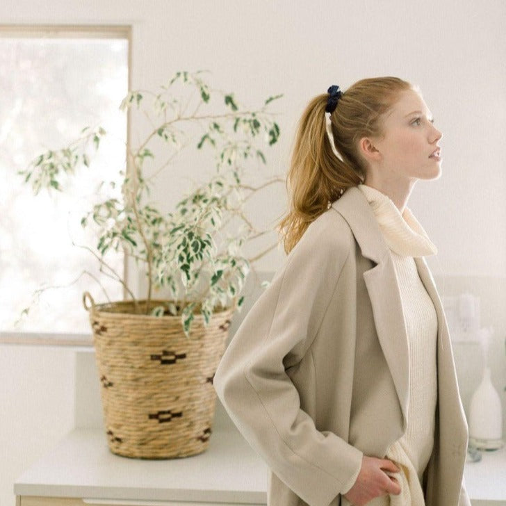 Leisure Club Marine Navy Scrunchie - Thin - Chelsea King Inc.