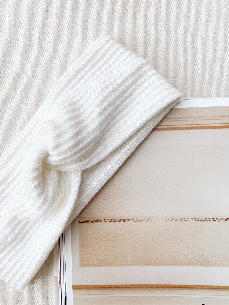 Windsor Knit Ivory Hairband