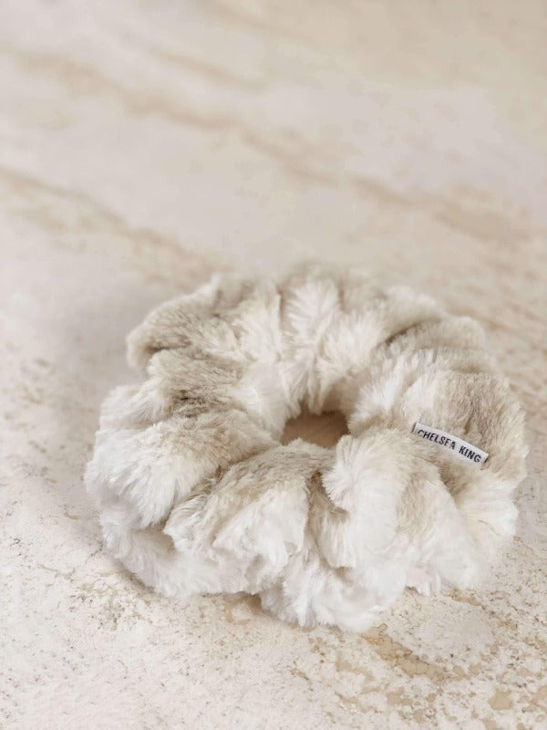 Aspen Fur Scrunchie - Oversized - Chelsea King Inc.