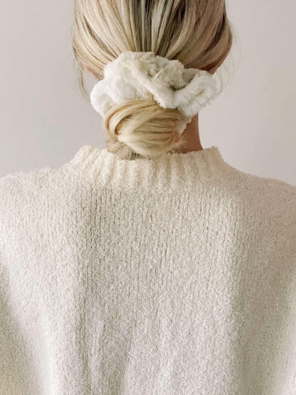 Aspen Fur Scrunchie - Oversized - Chelsea King Inc.