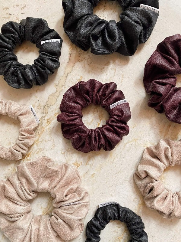 Bordeaux Noir Scrunchie - Classic - Chelsea King Inc.